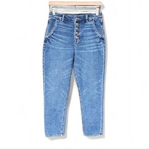 American Eagle AE Mom Jeans sz 4 Short Women's Exposed Button Fly